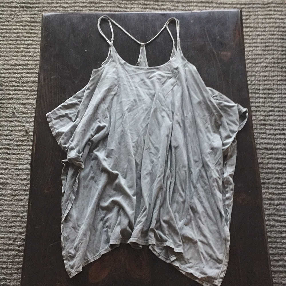 RVCA Grey Acid Washed Tunic